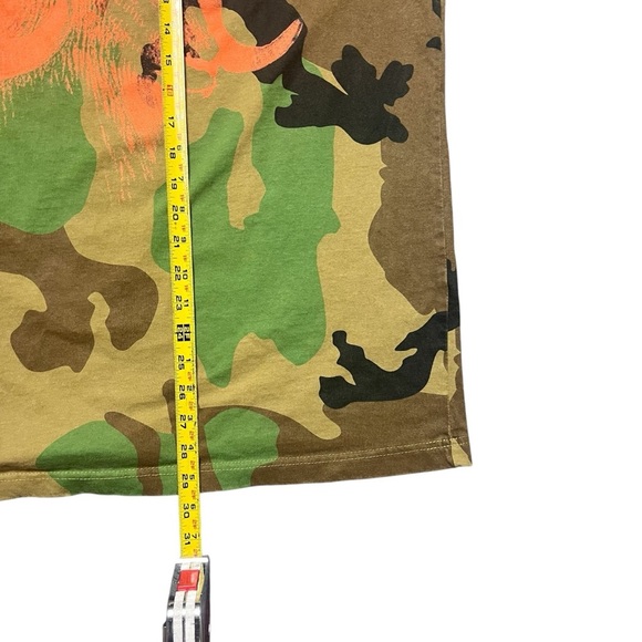 PacSun Washed Camo Animal T-Shirt Aries Ram Size XL Zodiac - Picture 5 of 6